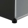 vidaXL Modulárna skrinka s 9 priečinkami 109x36,5x143 cm, čierna biela