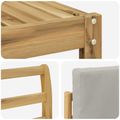 vidaXL Záhradná súprava gaučov 7 ks Biela a svetlosivá