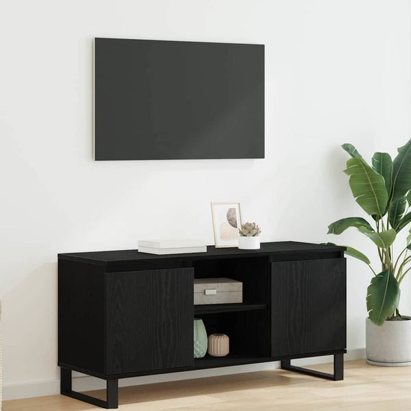 vidaXL TV skrinka Čierny dub 104 x 35 x 50 cm Kompozitné drevo