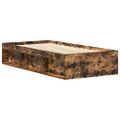 vidaXL Posteľný rám dymový dub 75x190 cm malé jednolôžko