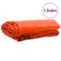 vidaXL Tarpaulin 650g / m² Oranžová 1,5 x 6 m Plátno s PVC povrchom