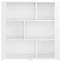 vidaXL Komoda vysoký lesk biela 80x30x80 cm spracované drevo