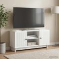 vidaXL TV skrinka 102 x 34,5 x 50 cm Biela Kompozitné drevo