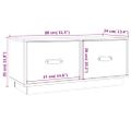 vidaXL TV skrinka 80x34x35 cm masívna borovica