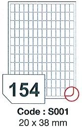 etikety RAYFILM 20x38 univerzálne biele SRA3 R0100S001Q (400 list./SRA3)