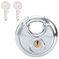 vidaXL Zámky na disk so kľúčmi 12 ks Strieborná 9 x 2.8 x 9 cm