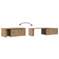 vidaXL Konferenčný stolík Artisan Dub 150x50x35 cm Konštrukčné drevo