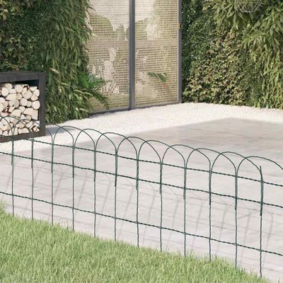 vidaXL Záhradné oplotenie, železo s práškovou úpravou 10x0,4 m