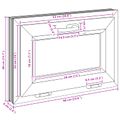 vidaXL Podkrovné okno RISOR 60 x 40 cm PVC a sklo