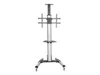 32 to 75 inch - Adjustable Rotating Mobile Flat Panel Screen Mount (STNDMTV70) - Vozík - pre plochý panel - plast, hliník, oceľ - čierna, strieborná - veľkosť obrazovky: 32"-70" - pre P/N: HDMIPLATE