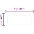 vidaXL LED kúpeľňové zrkadlo 40x90 cm