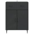 vidaXL Servírovacia skriňa Čierna 66 x 34,5 x 89,5 cm Kompozitné drevo