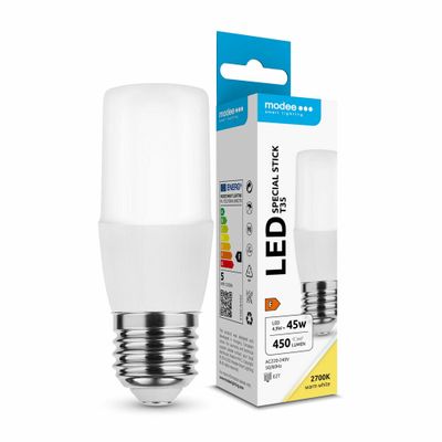 Modee Lighting LED žiarovka Special Stick T35 4,9W E27 teplá biela 450 lm (ML-T352700K4,9WE27N)