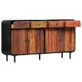 vidaXL Komoda masívne recyklované drevo 140x35x76 cm