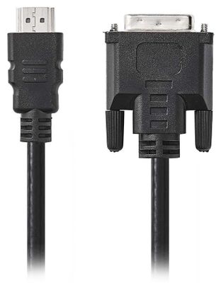 Nedis CCGB34800BK30 - Kabel HDMI – DVI | HDMI Konektor - DVI-D 24+1-Pin Zástrčka | 3 m | Čierna farba Kabel, konektor HDMI, 24+1pinová zástrčka DVI-D, 3m, čierna