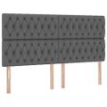 vidaXL Postel s úložným prostorem a matrací Tmavo šedá 160 x 200 cm