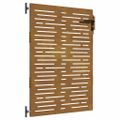 vidaXL Záhradná brána 85x125 cm, corten oceľ, štvorcový dizajn