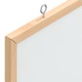 vidaXL Magnetická biela tabuľa s rámom z masívneho borovicového dreva 60x40 cm