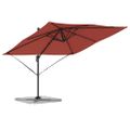 vidaXL Roma Parasol Červená 286 x 284 x 265 cm Hliník a polyester