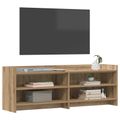 vidaXL TV skrinka 135 x 33 x 47 cm Dub artisan Kompozitné drevo