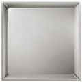 vidaXL Záhradný kvetináč Strieborná 40 x 40 x 75 cm Nehrdzavejúca oceľ