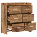 vidaXL Servírovacia skriňa Staré drevo 75 x 33 x 80 cm