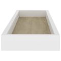 vidaXL Terasové nástenné police 2 ks dub a biele 60x15x4 cm MDF