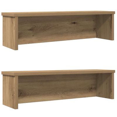 vidaXL kuchynské stojany stohovateľné 2 ks dub artisan 60x15x16 cm