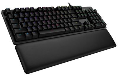Logitech herní klávesnica G513 LIGHTSYNC RGB/ mechanická/ GX Brown/ USB/ US layout/ Carbon Klávesnice, herná, drôtová, mechanická, GX Brown, RGB podsvietenie, US layout, USB, čierna