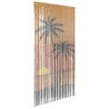 vidaXL Záves proti hmyzu s potlačou palmy 100x200 cm bambus