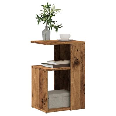 VidaXL Príručný stolík Old Wood 36x30x56 cm Engineered Wood