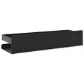 vidaXL Sprchová polica matná čierna 30x10x6 cm brúsená nerez.oceľ 304