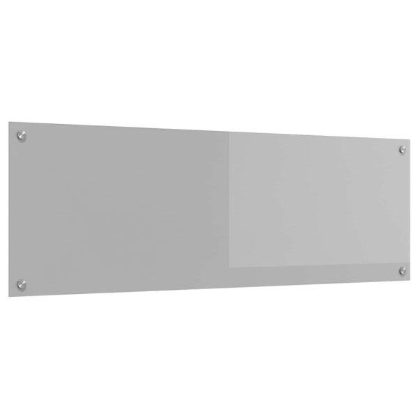 vidaXL Kuchynský obklad Svetlosivá 120 x 40 cm tvrdené sklo