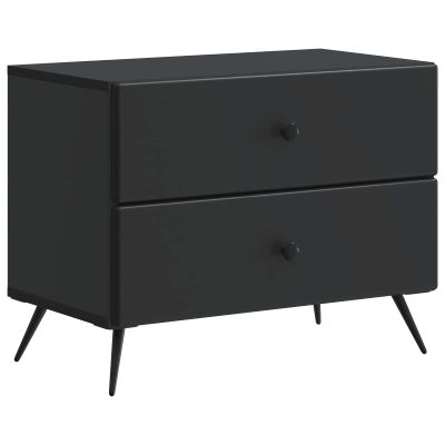 vidaXL Nočný stolík Čierna 62 x 34,5 x 47,5 cm Kompozitné drevo