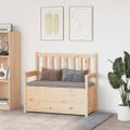 vidaXL Lavička 112,5x51,5x96,5 cm masívne borovicové drevo