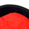 vidaXL Pelech pre psa čierno-červený 69x59x19 cm plyš a umelá koža