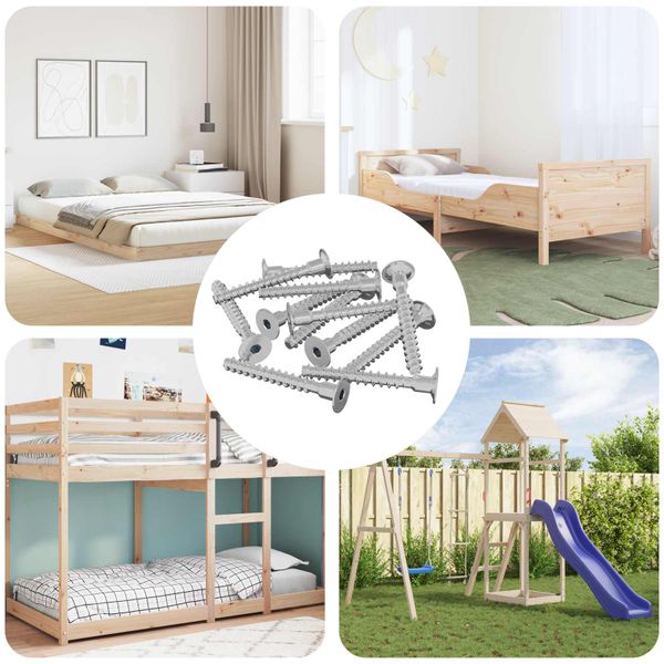 vidaXL Skrutka 5143 pcs Zinkovaný 5 x 40 mm Železo
