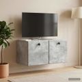 vidaXL Nástenná TV skrinka 59,5 x 31 x 30 cm Betónovo sivá