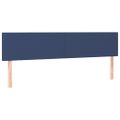 vidaXL Posteľný rám boxspring s matracom modrý 180x200 cm látka