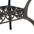 vidaXL Záhradný stôl bronzový 150x90x72 cm liaty hliník