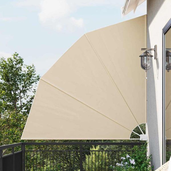 vidaXL Záclona na balkónové súkromie 210 x 210 cm Polyester Béžová