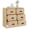vidaXL Komoda dub sonoma 70x35,5x67,5 cm spracované drevo