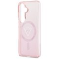 Puzdro Guess IML Gradient Triangle MagSafe pre Samsung Galaxy S26 ružové