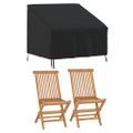 vidaXL Obal na záhradnú stoličku, čierny 96x79x49/74 cm, 420D oxford