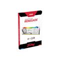Kingston FURY Renegade/DDR5/16GB/6400MHz/CL32/1x16GB/RGB/White Operacní pamet, DDR5, 16GB, 6400MHz, DIMM, CL32, RGB podsvícení