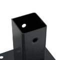vidaXL podstavce stĺpikov štvorcové 4 ks Antracit 71x71 mm