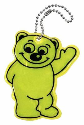 Prívěšok reflexný BEAR - žltý