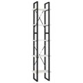 vidaXL Knižnica s 5 policami biela 40x30x175 cm borovicové drevo