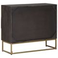 vidaXL Zásuvkový kabinet so zásuvkou Mosadzná 75 x 30 x 65 cm
