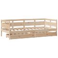 vidaXL Denná posteľ so zásuvkami 90x200 cm masívna borovica